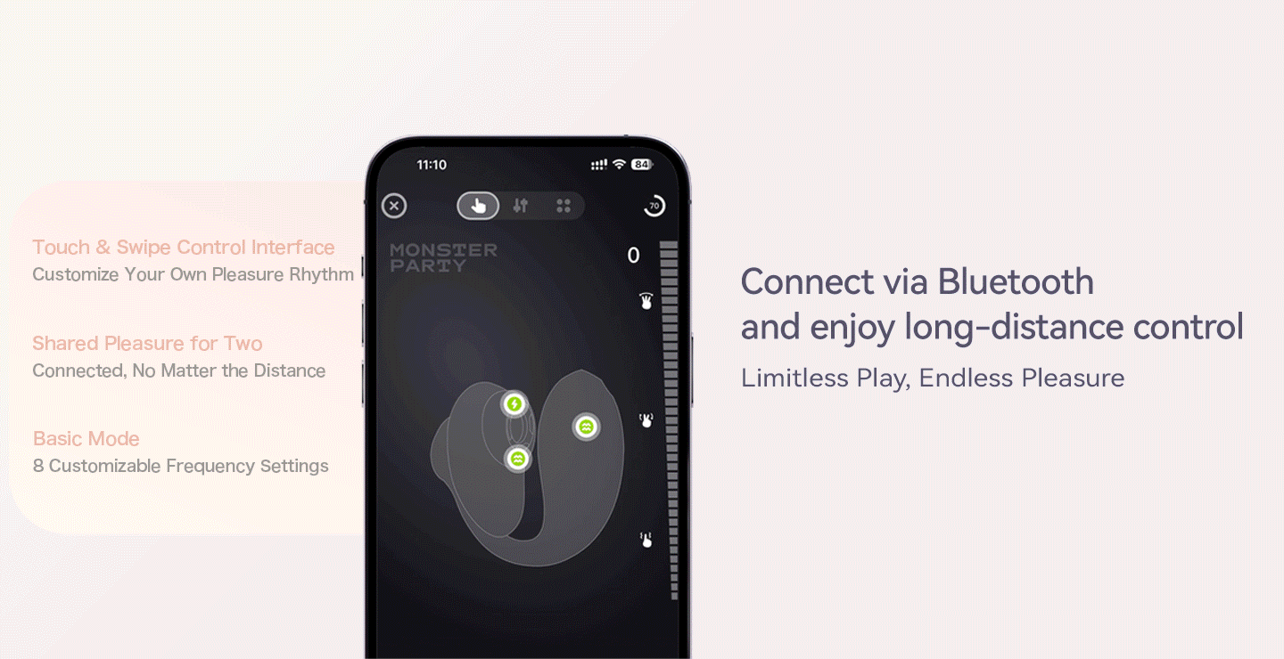 Deya couples vibrator, wearable partner toy, external stimulation