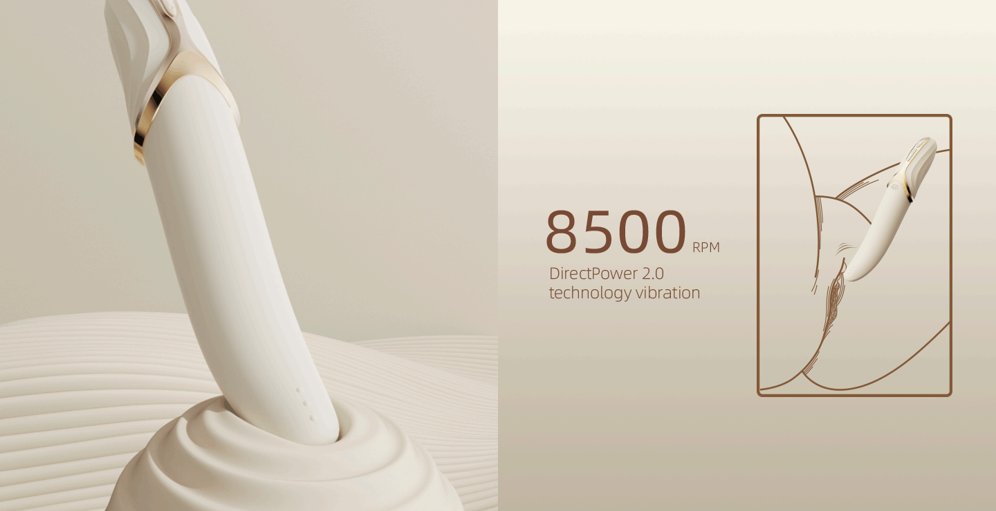 Eve tongue motion vibrator, clitoral stimulator, dual motor toy