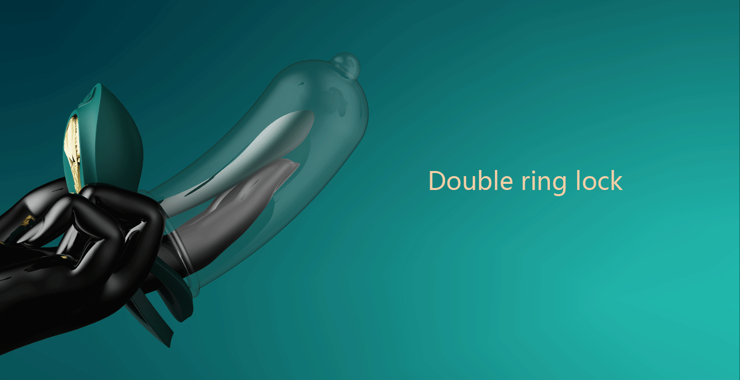 Bayek couples ring, wearable clitoral stimulator, dual ring toy