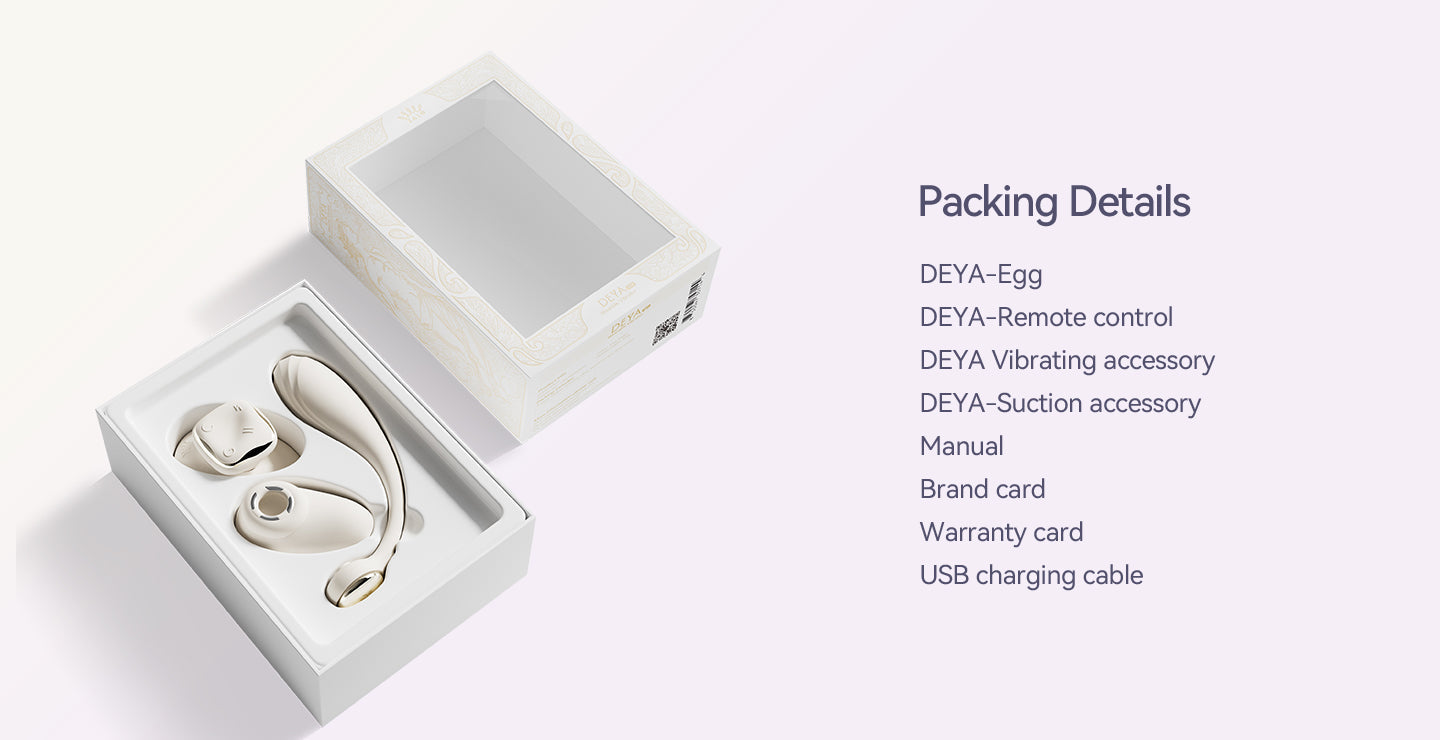 Deya couples vibrator, wearable partner toy, external stimulation