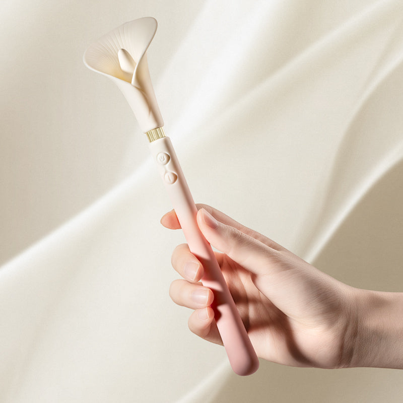 Calla dual head vibrator, luxury clitoral toy, customizable stimulation