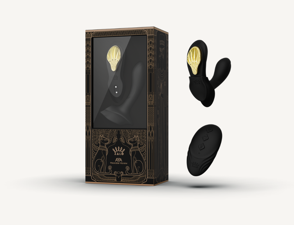 Aya wearable vibrator, magnetic hands-free toy, discreet vibrator