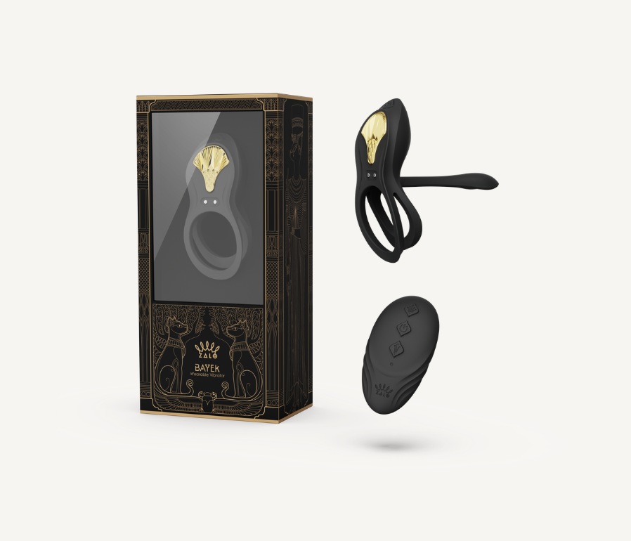 Bayek couples ring, wearable clitoral stimulator, dual ring toy