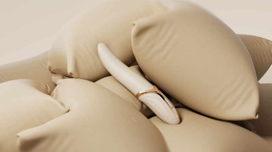 Eve tongue motion vibrator, clitoral stimulator, dual motor toy