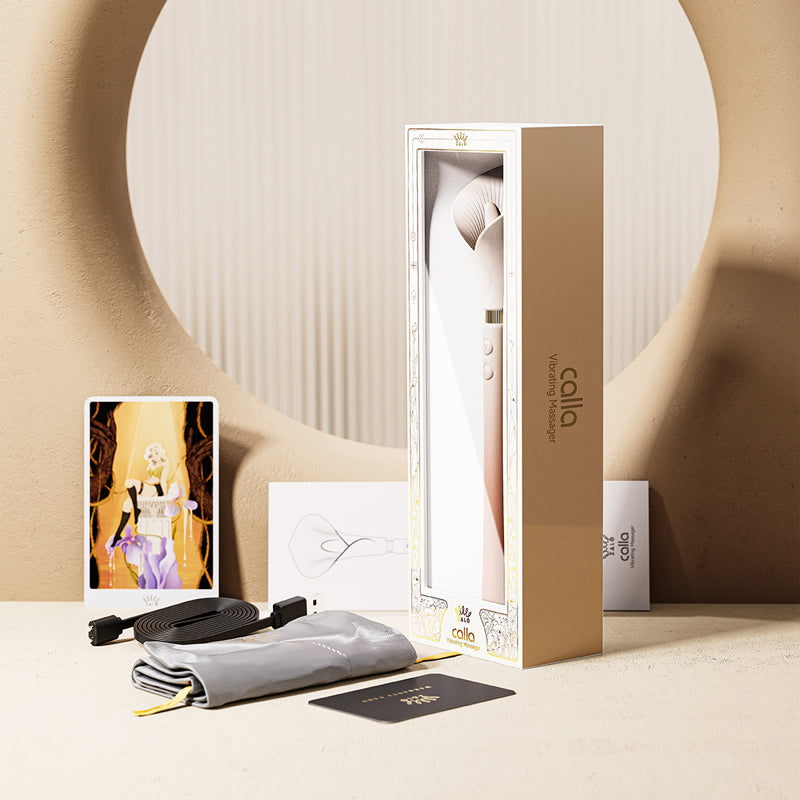 Calla dual head vibrator, luxury clitoral toy, customizable stimulation