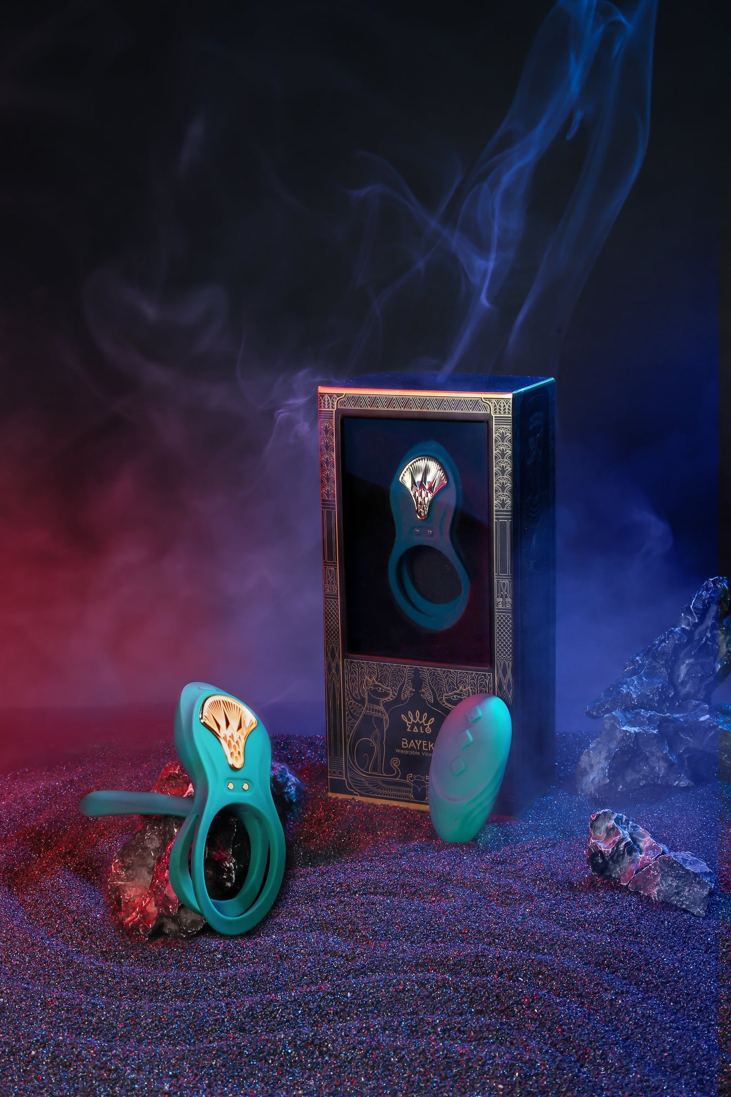 Bayek couples ring, wearable clitoral stimulator, dual ring toy