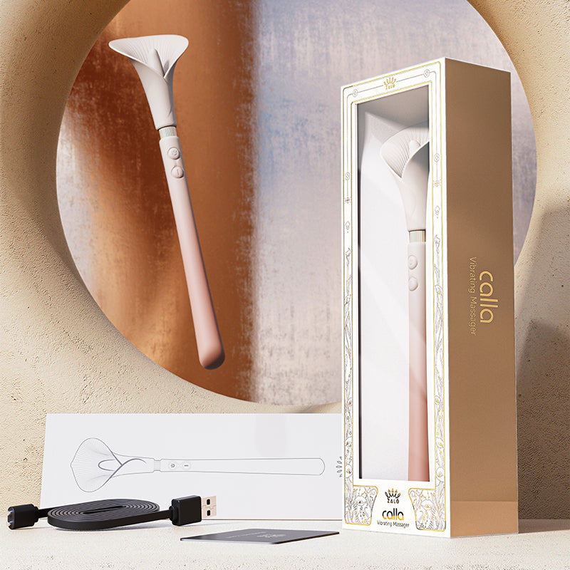 Calla dual head vibrator, luxury clitoral toy, customizable stimulation