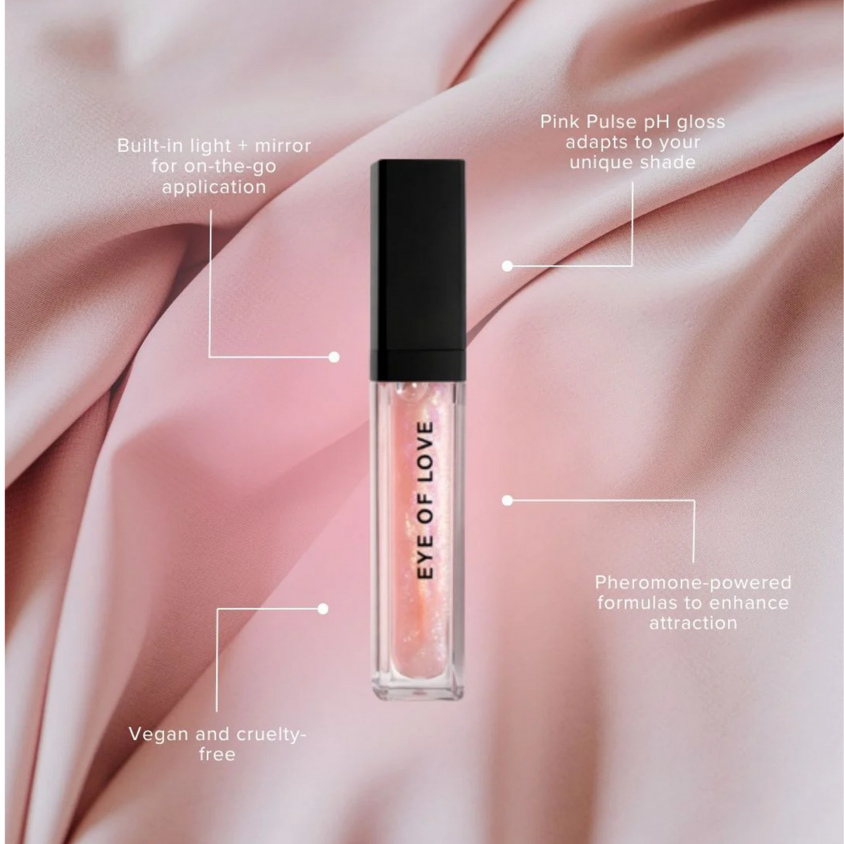 Pheromone Lip Gloss - Pink Pulse