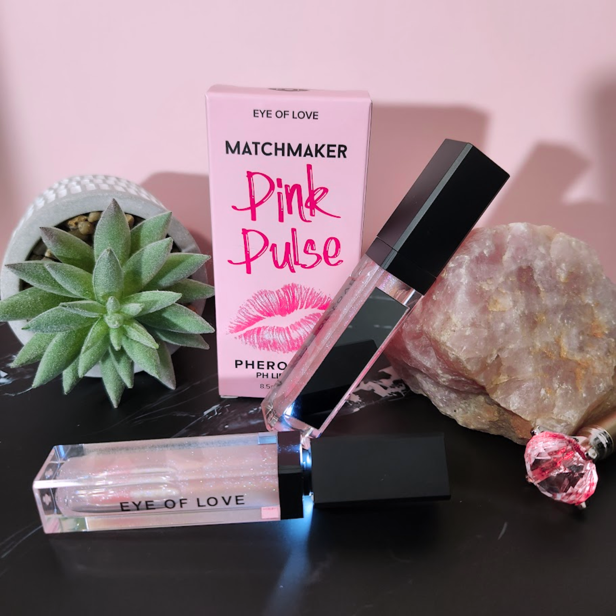 Pheromone Lip Gloss - Pink Pulse