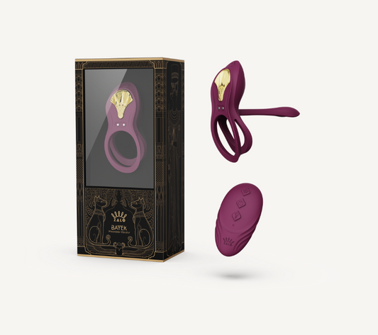 Bayek couples ring, wearable clitoral stimulator, dual ring toy