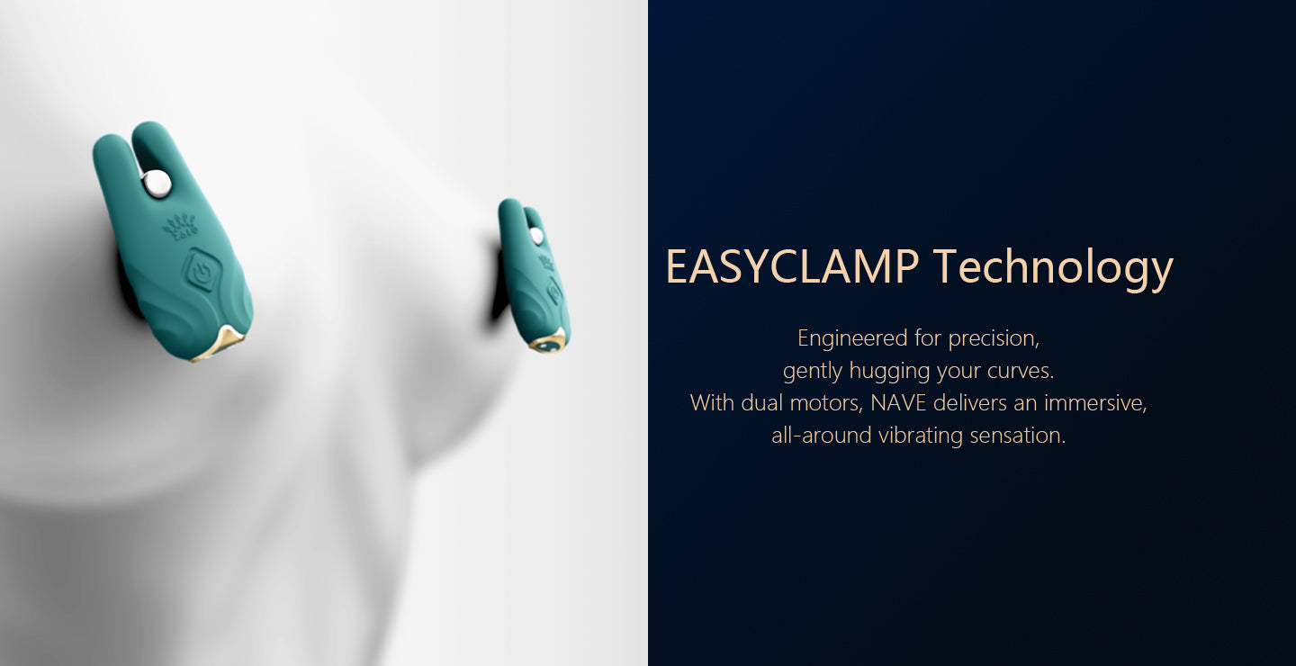 Nave adjustable vibrator, EasyClamp toy, dual motor stimulator