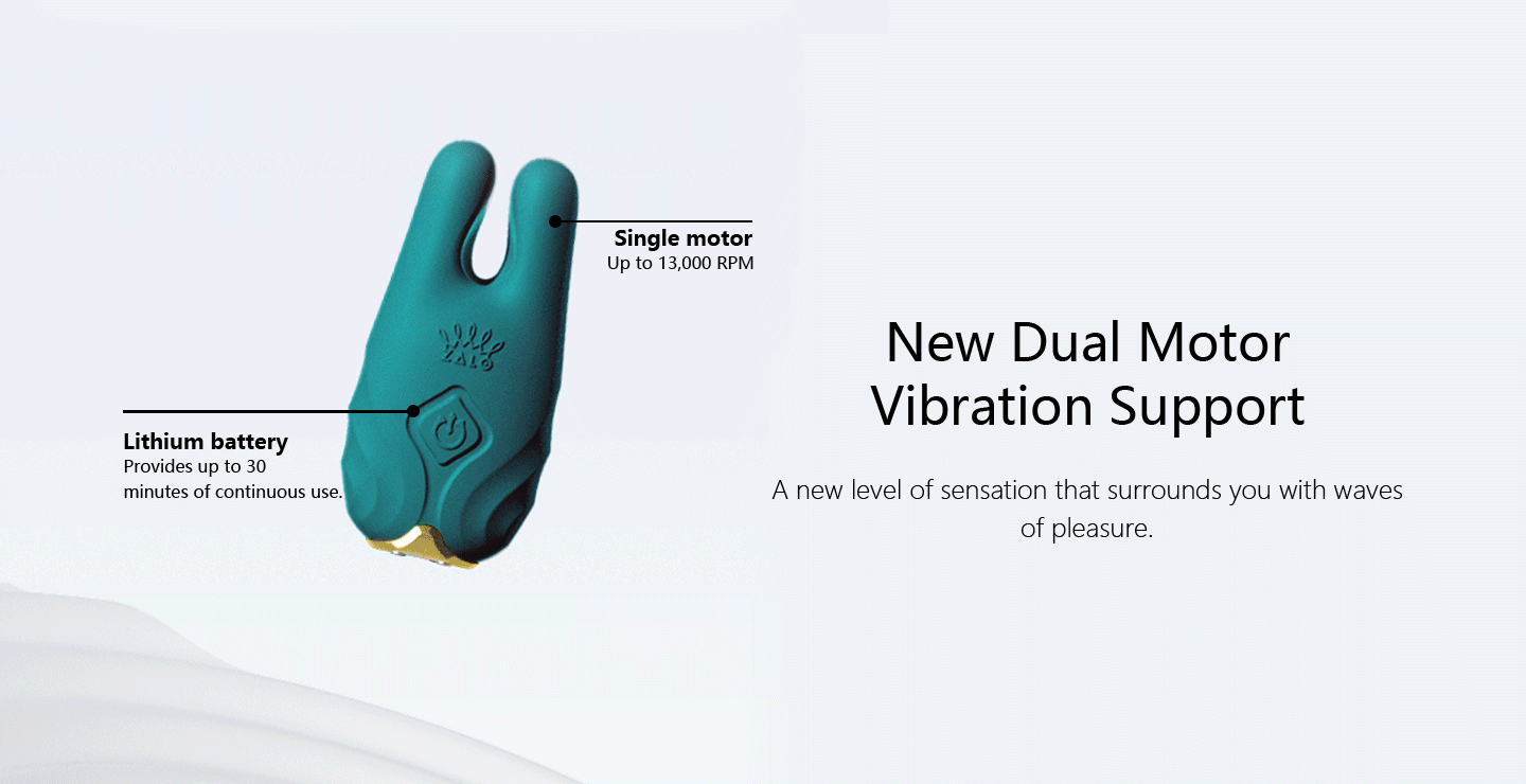 Nave adjustable vibrator, EasyClamp toy, dual motor stimulator